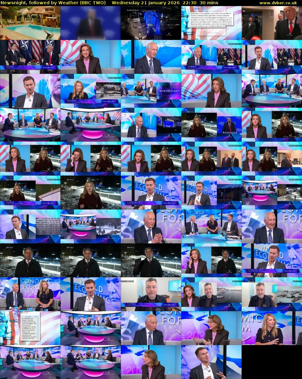 Newsnight, followed by Weather (BBC TWO) Wednesday 21 January 2026 22:30 - 23:00