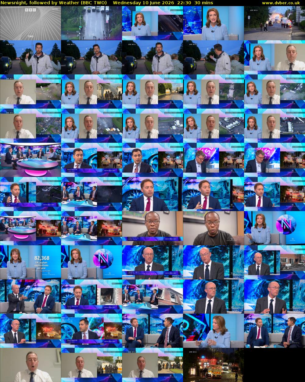 Newsnight, followed by Weather (BBC TWO) Wednesday 10 June 2026 22:30 - 23:00
