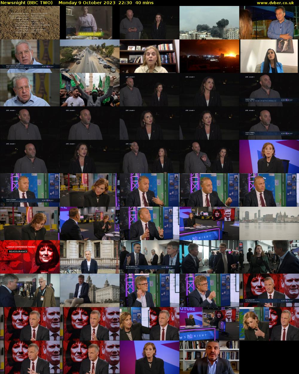 Newsnight (BBC TWO) Monday 9 October 2023 22:30 - 23:10