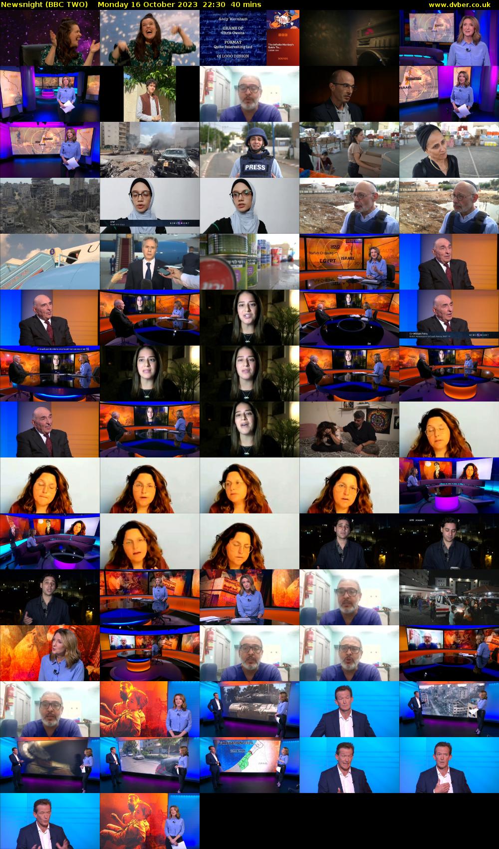 Newsnight (BBC TWO) Monday 16 October 2023 22:30 - 23:10