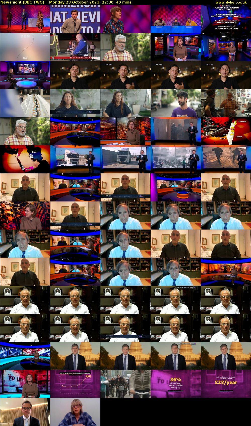 Newsnight (BBC TWO) Monday 23 October 2023 22:30 - 23:10