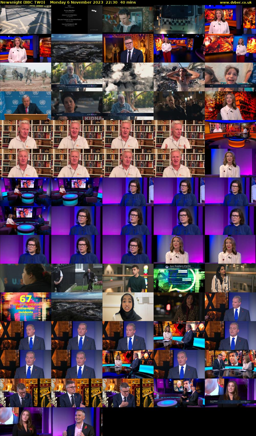 Newsnight (BBC TWO) Monday 6 November 2023 22:30 - 23:10