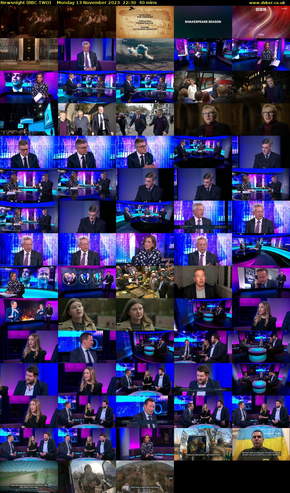 Newsnight (BBC TWO) Monday 13 November 2023 22:30 - 23:10