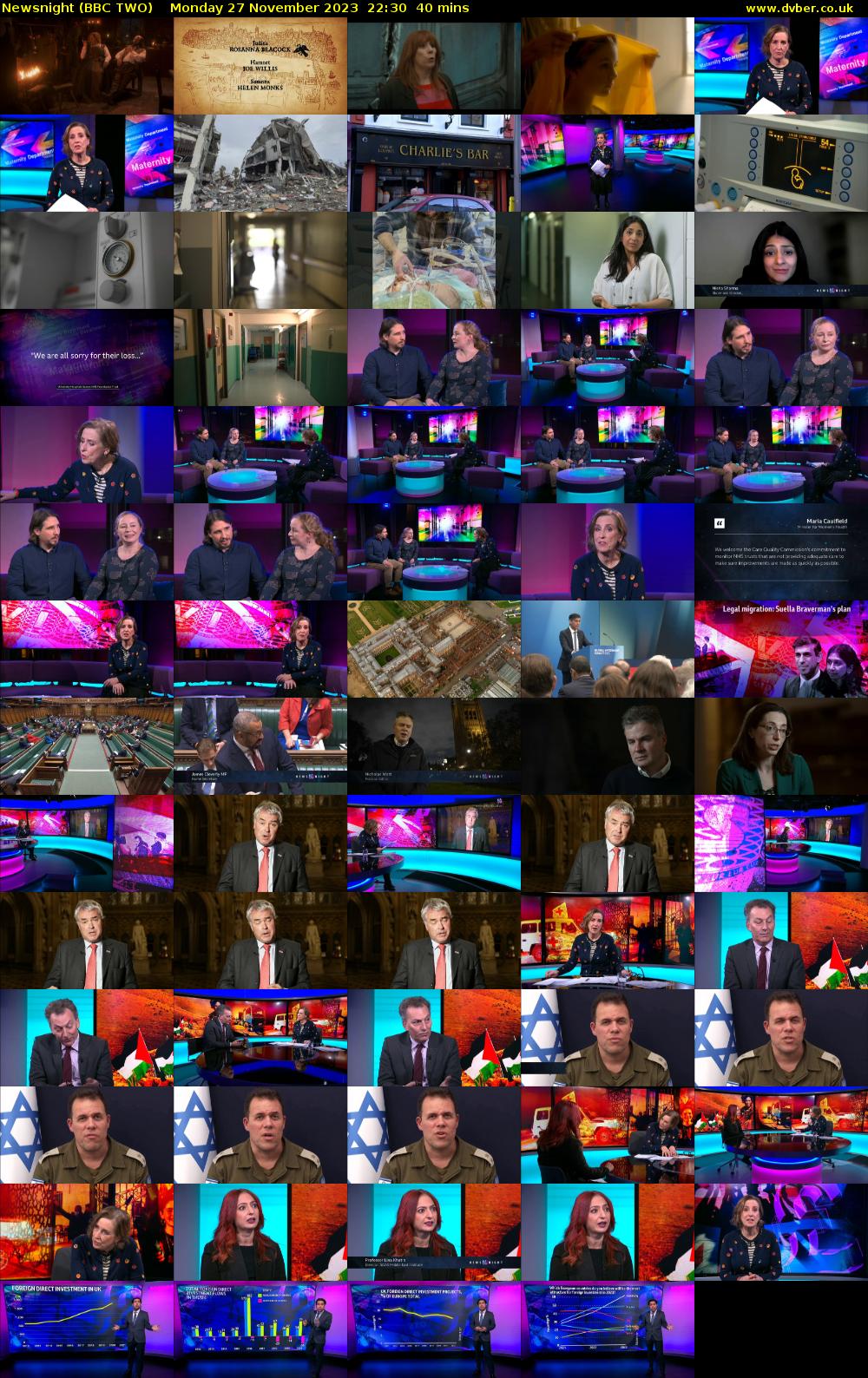 Newsnight (BBC TWO) Monday 27 November 2023 22:30 - 23:10