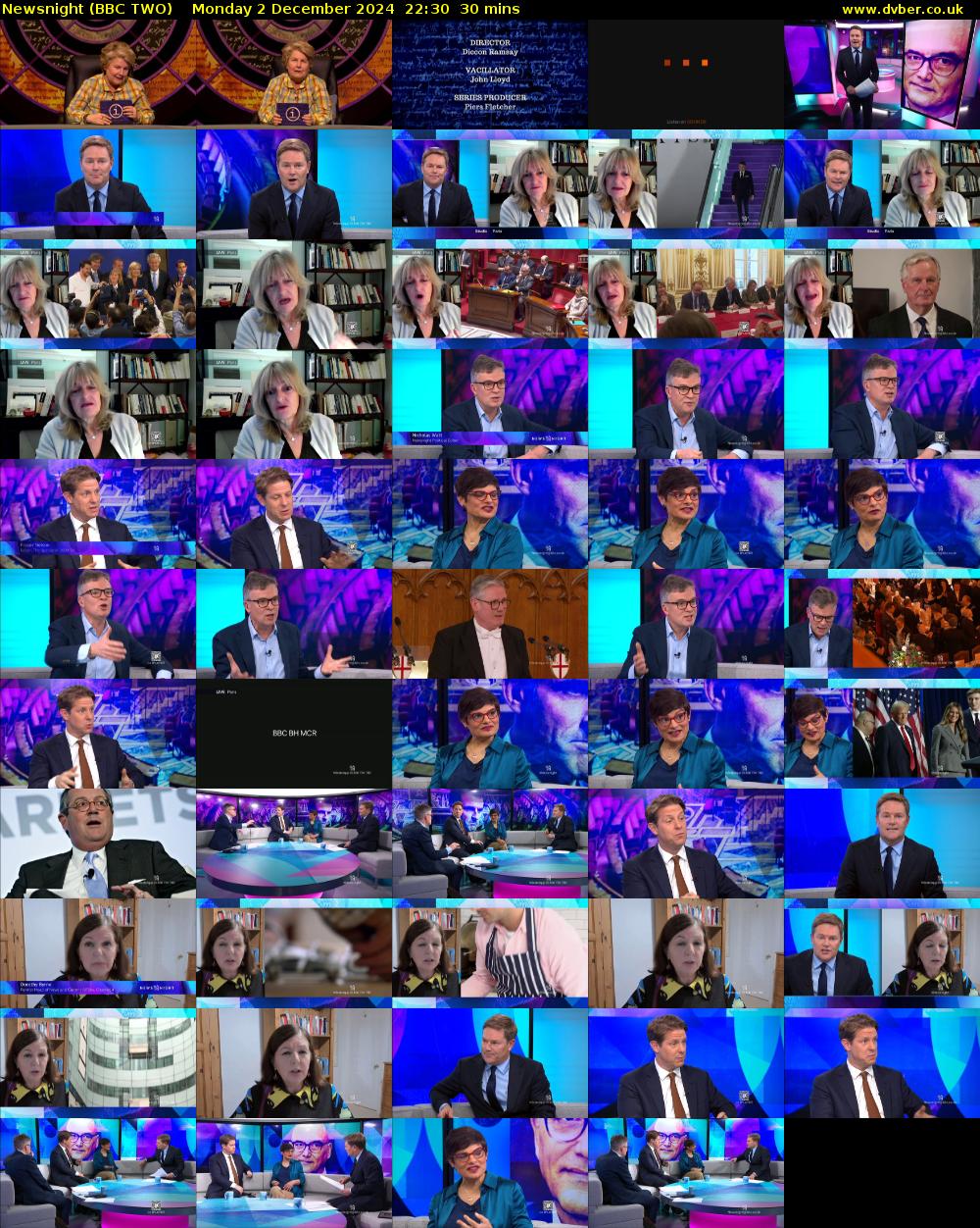 Newsnight (BBC TWO) Monday 2 December 2024 22:30 - 23:00