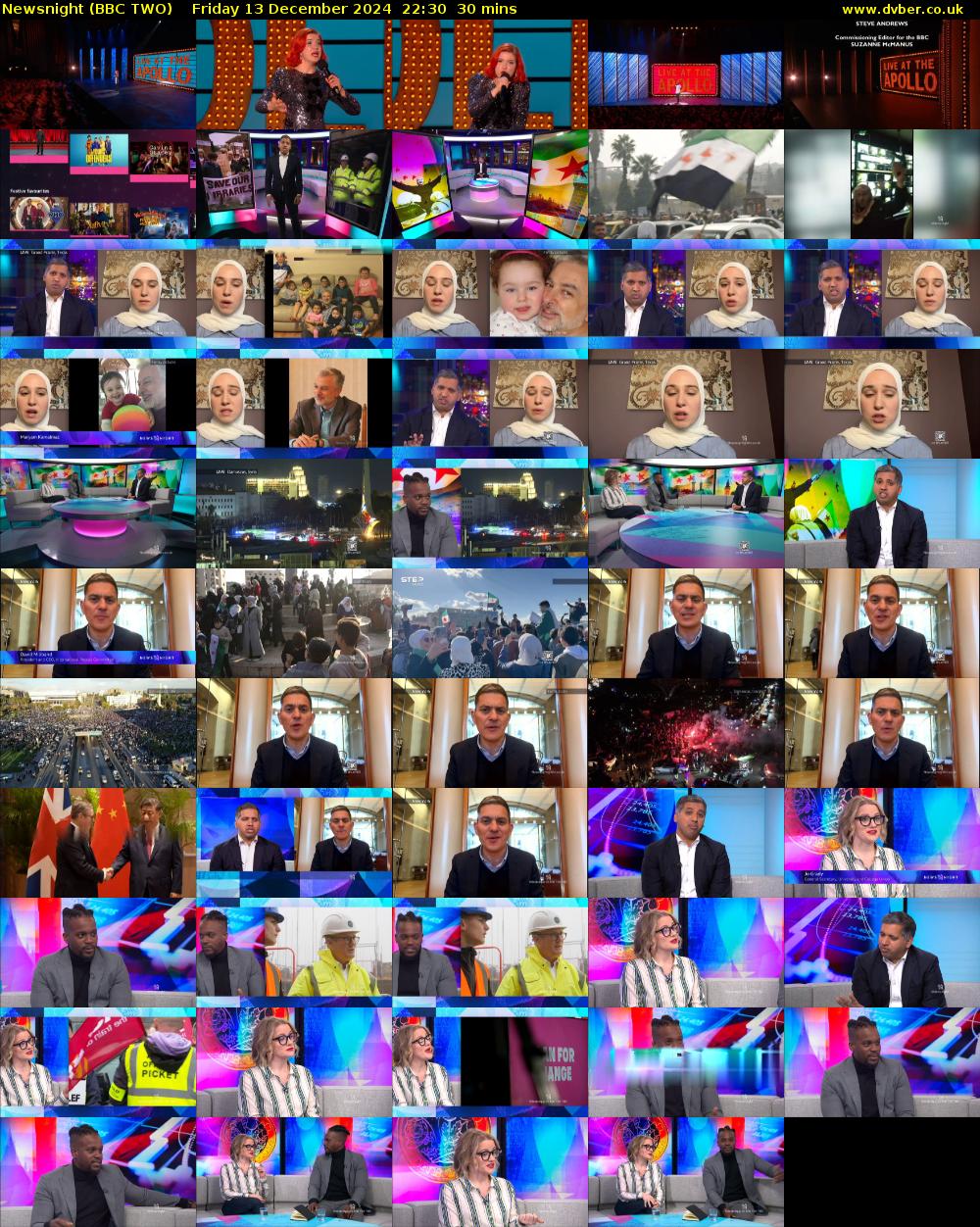 Newsnight (BBC TWO) Friday 13 December 2024 22:30 - 23:00