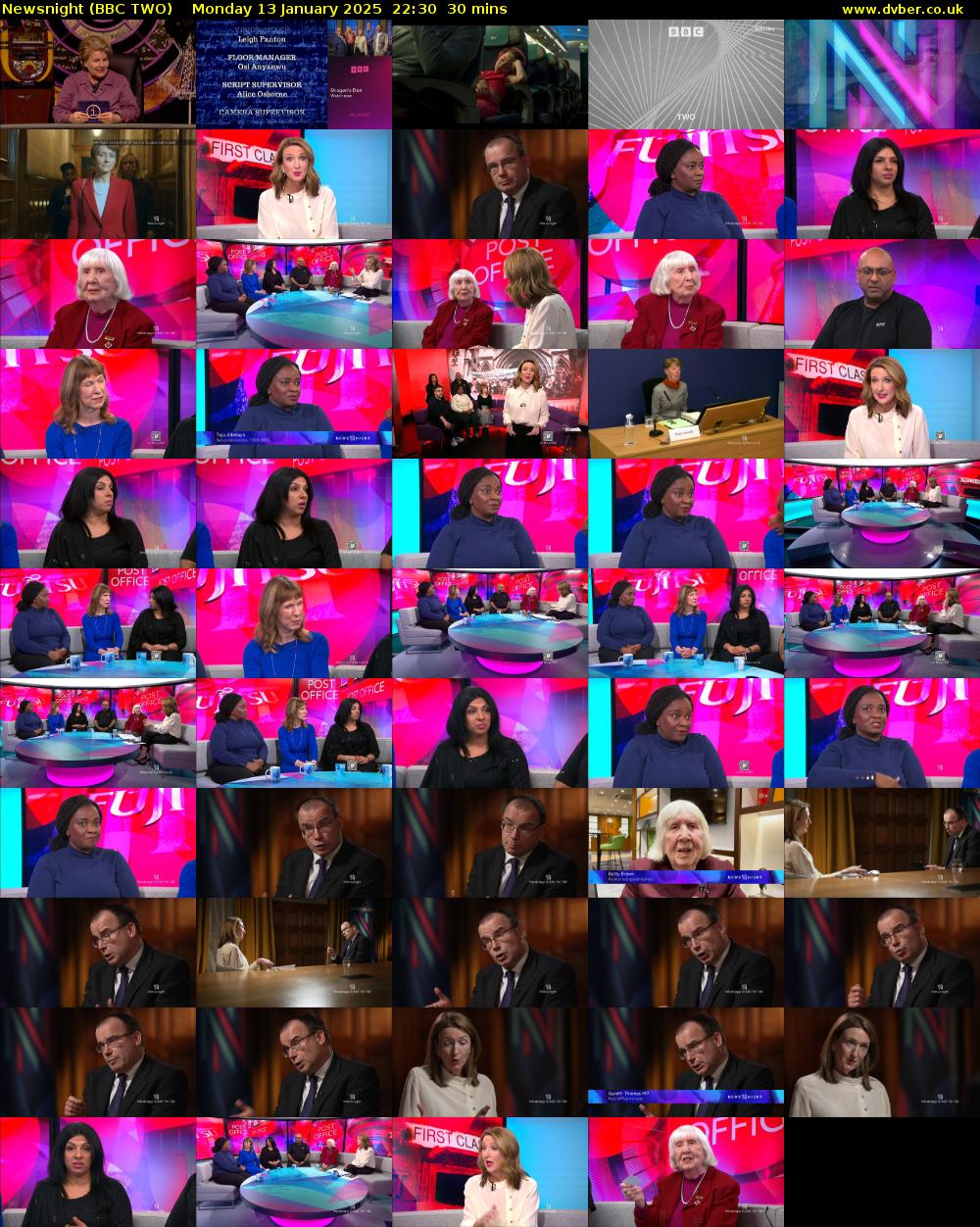 Newsnight (BBC TWO) Monday 13 January 2025 22:30 - 23:00