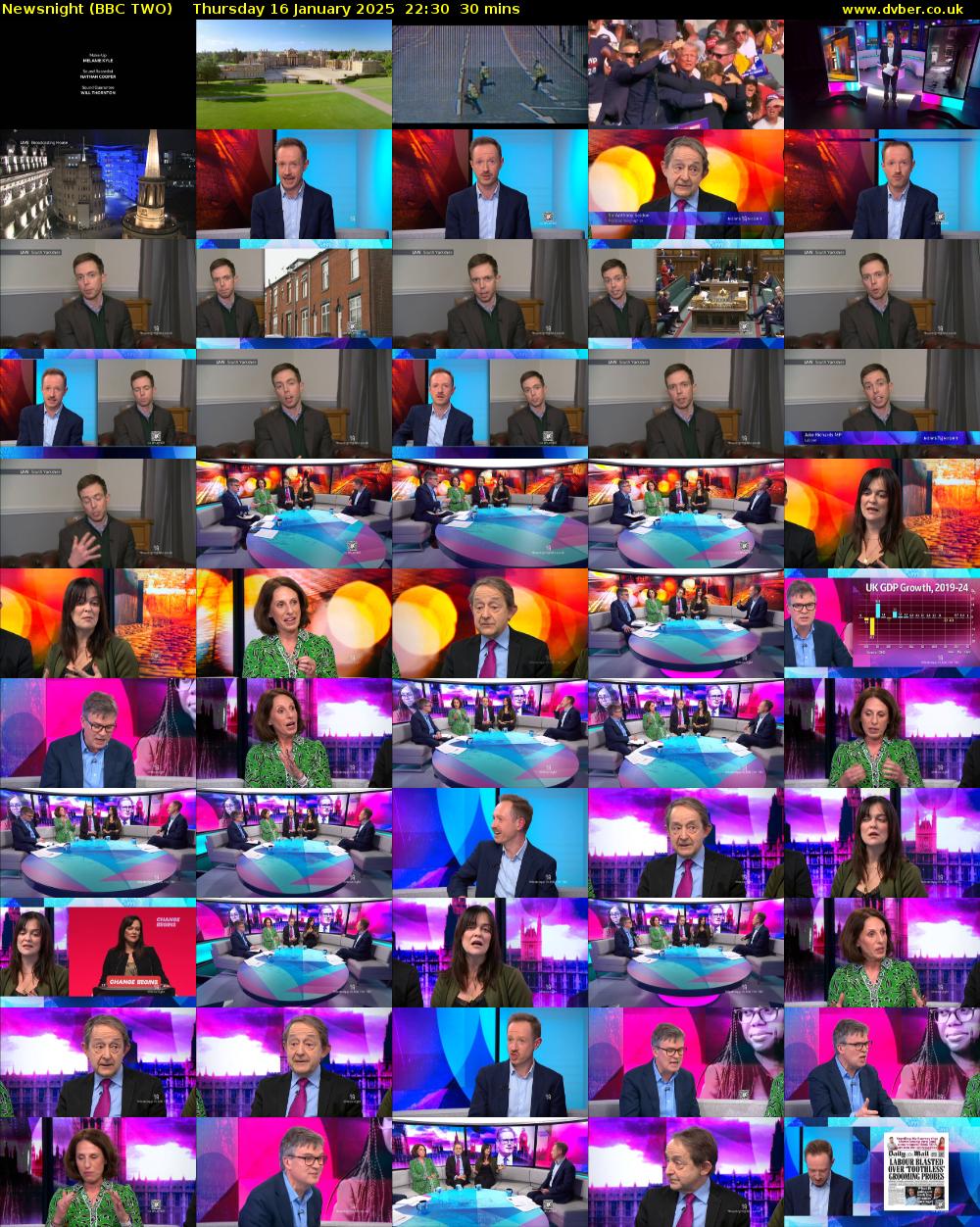 Newsnight (BBC TWO) Thursday 16 January 2025 22:30 - 23:00