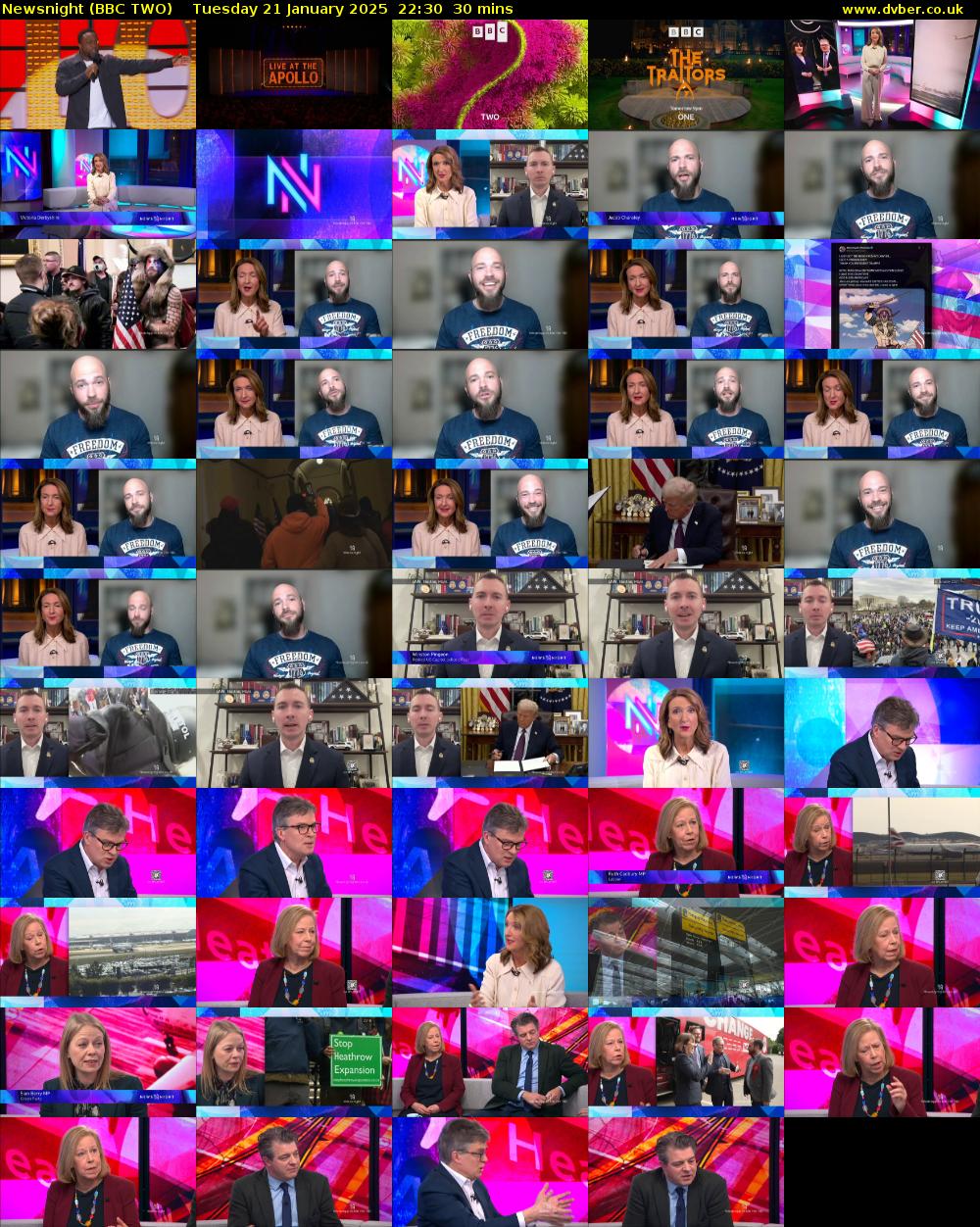 Newsnight (BBC TWO) Tuesday 21 January 2025 22:30 - 23:00