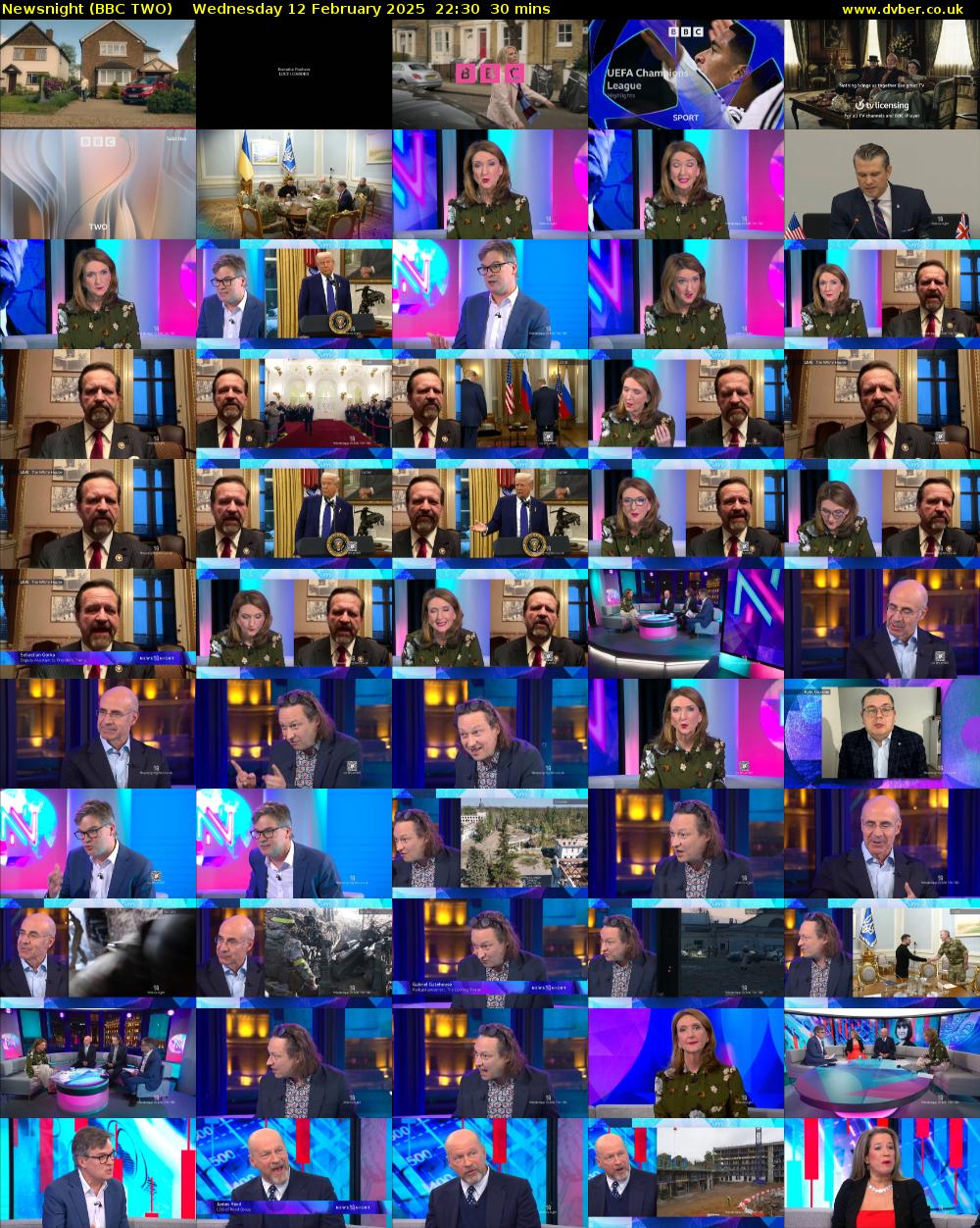 Newsnight (BBC TWO) Wednesday 12 February 2025 22:30 - 23:00