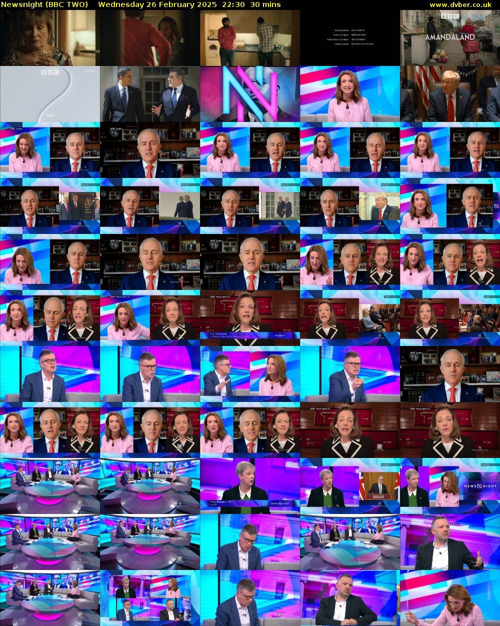 Newsnight (BBC TWO) Wednesday 26 February 2025 22:30 - 23:00