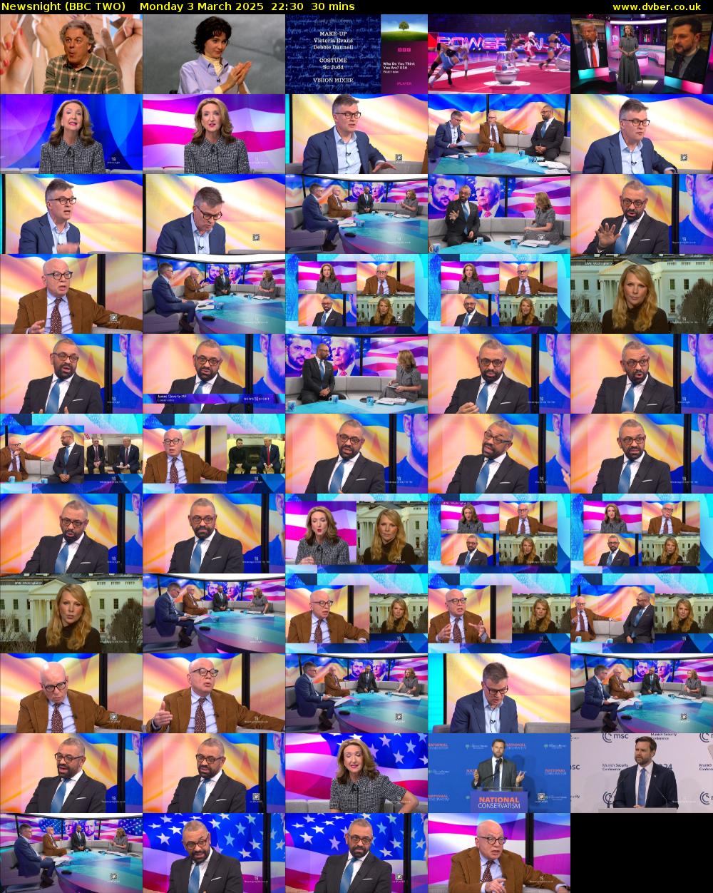 Newsnight (BBC TWO) Monday 3 March 2025 22:30 - 23:00