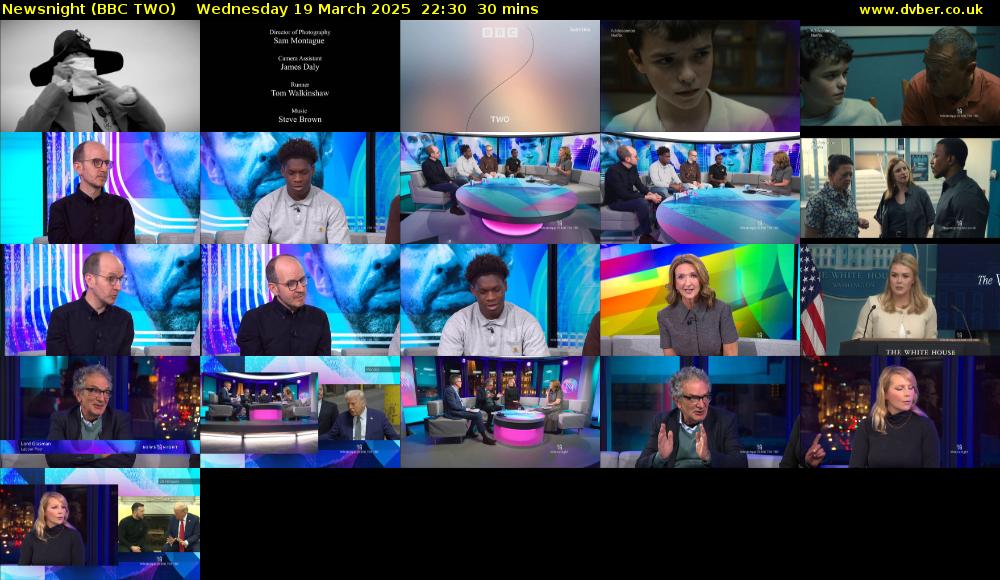 Newsnight (BBC TWO) Wednesday 19 March 2025 22:30 - 23:00