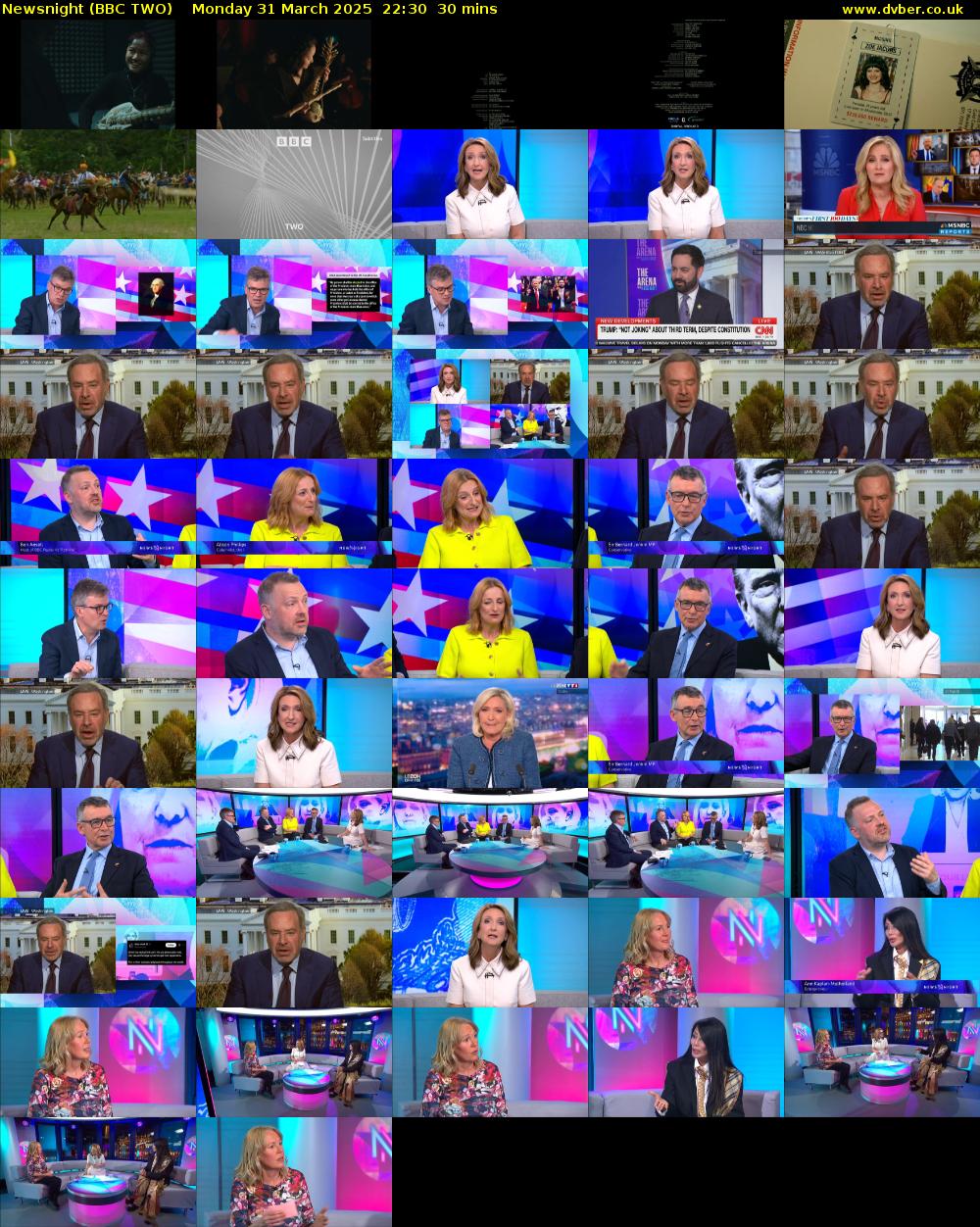 Newsnight (BBC TWO) Monday 31 March 2025 22:30 - 23:00