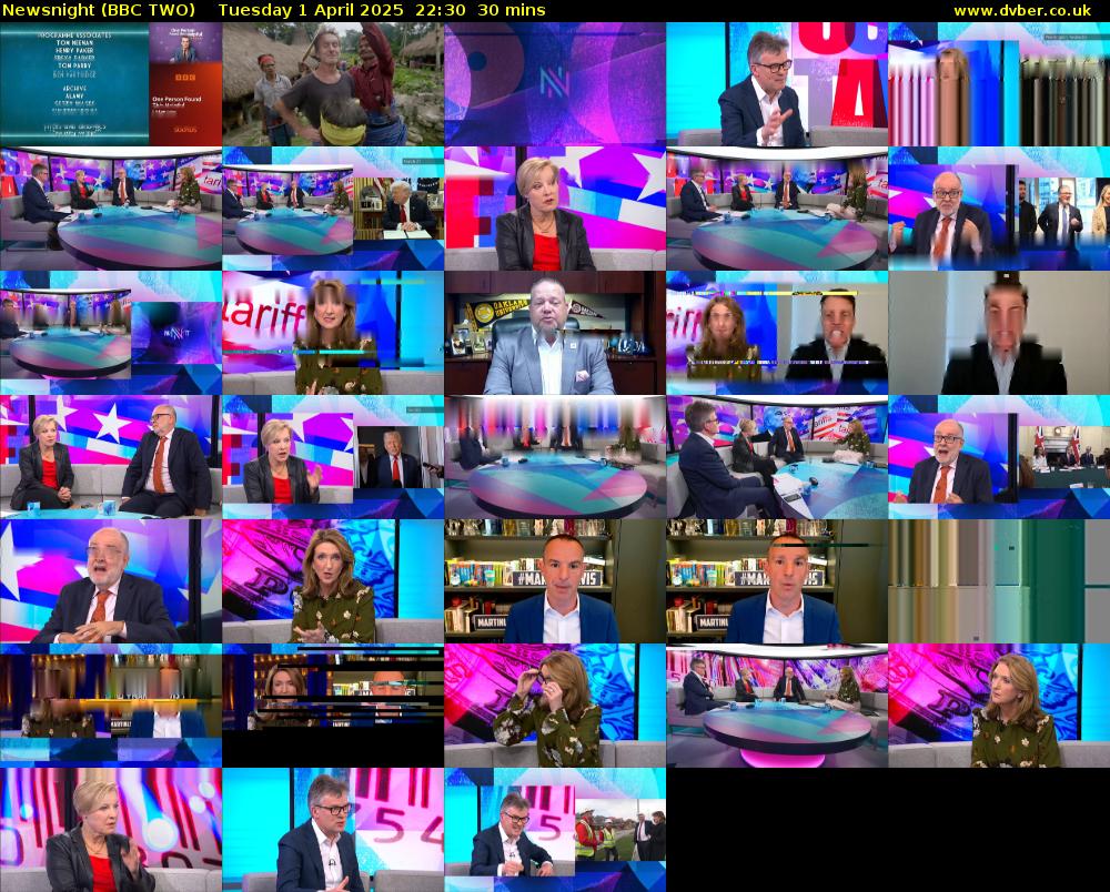 Newsnight (BBC TWO) Tuesday 1 April 2025 22:30 - 23:00