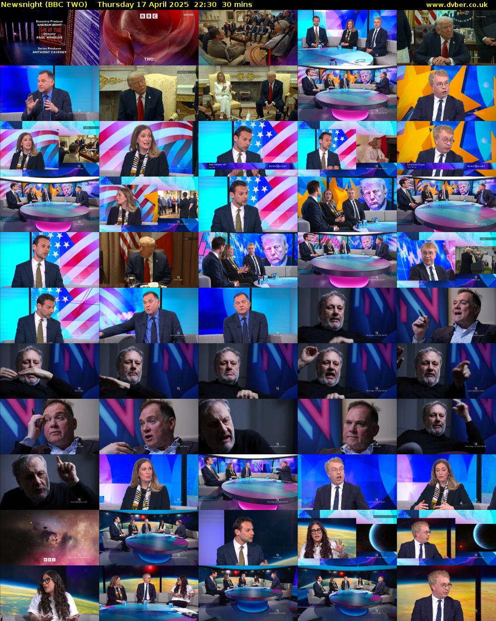 Newsnight (BBC TWO) Thursday 17 April 2025 22:30 - 23:00