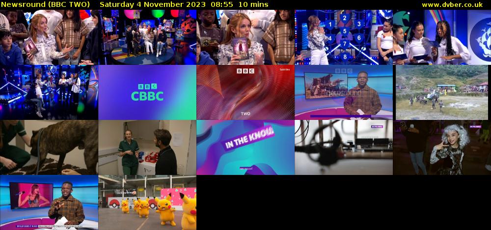 Newsround (BBC TWO) Saturday 4 November 2023 08:55 - 09:05