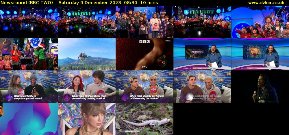 Newsround (BBC TWO) Saturday 9 December 2023 08:30 - 08:40