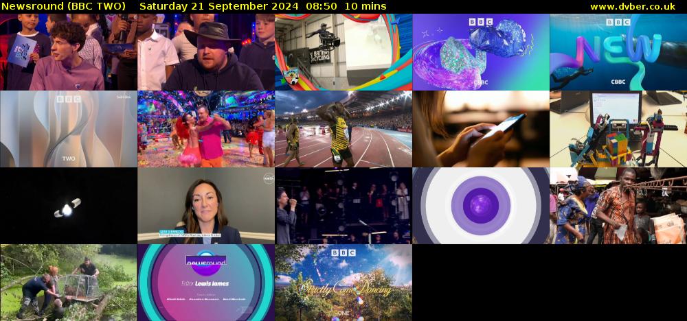 Newsround (BBC TWO) Saturday 21 September 2024 08:50 - 09:00