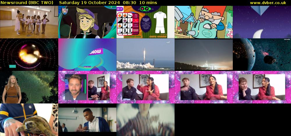 Newsround (BBC TWO) Saturday 19 October 2024 08:30 - 08:40