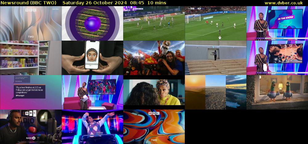 Newsround (BBC TWO) Saturday 26 October 2024 08:45 - 08:55