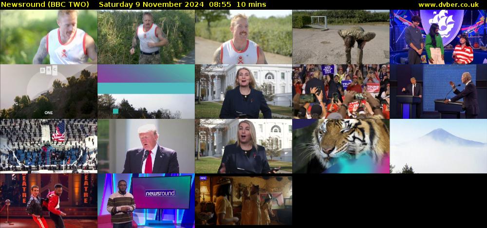 Newsround (BBC TWO) Saturday 9 November 2024 08:55 - 09:05