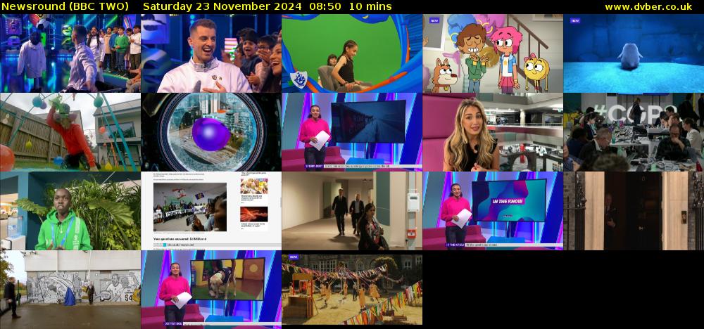 Newsround (BBC TWO) Saturday 23 November 2024 08:50 - 09:00