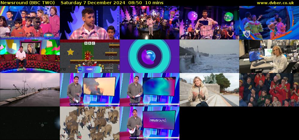 Newsround (BBC TWO) Saturday 7 December 2024 08:50 - 09:00