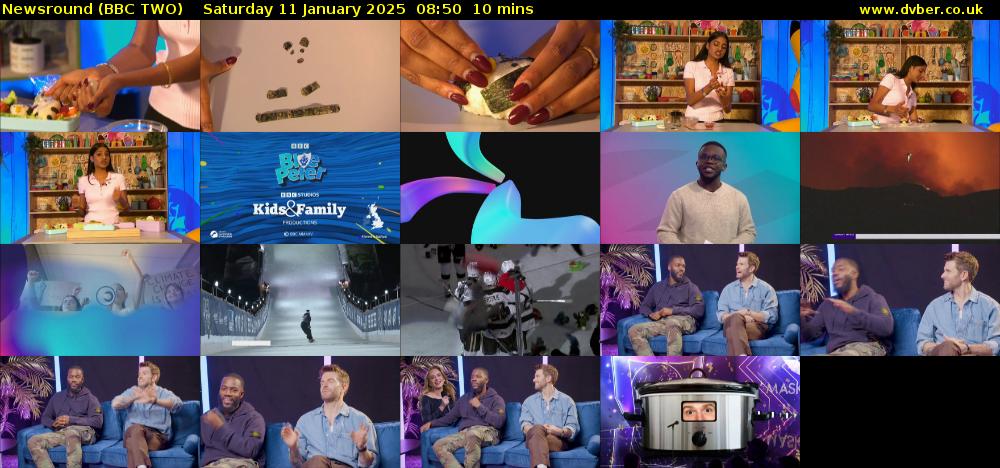 Newsround (BBC TWO) Saturday 11 January 2025 08:50 - 09:00