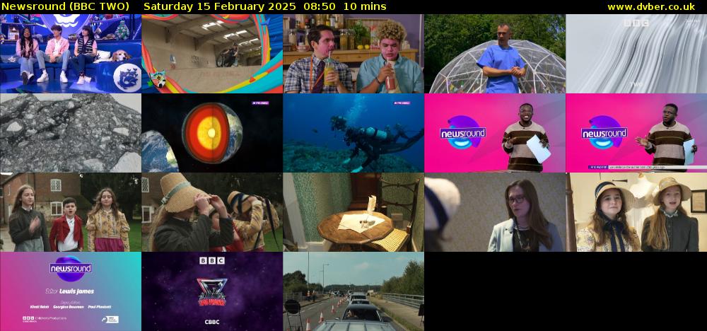 Newsround (BBC TWO) Saturday 15 February 2025 08:50 - 09:00
