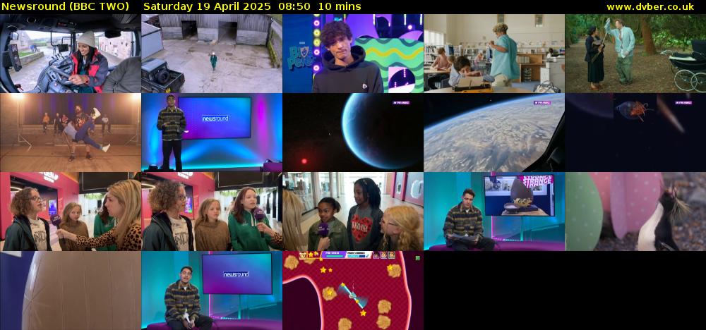 Newsround (BBC TWO) Saturday 19 April 2025 08:50 - 09:00