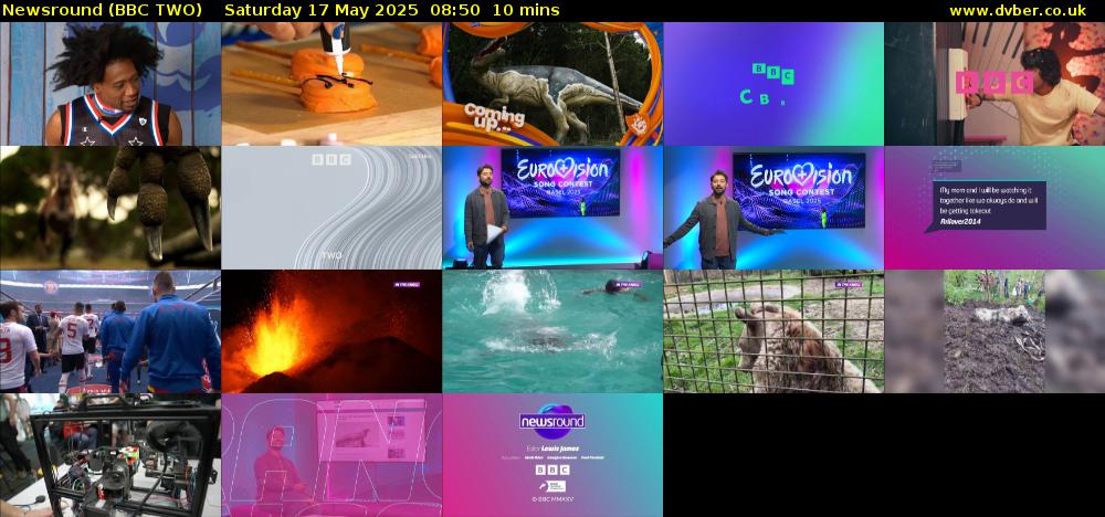 Newsround (BBC TWO) Saturday 17 May 2025 08:50 - 09:00