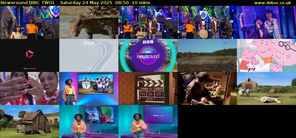Newsround (BBC TWO) Saturday 24 May 2025 08:50 - 09:00