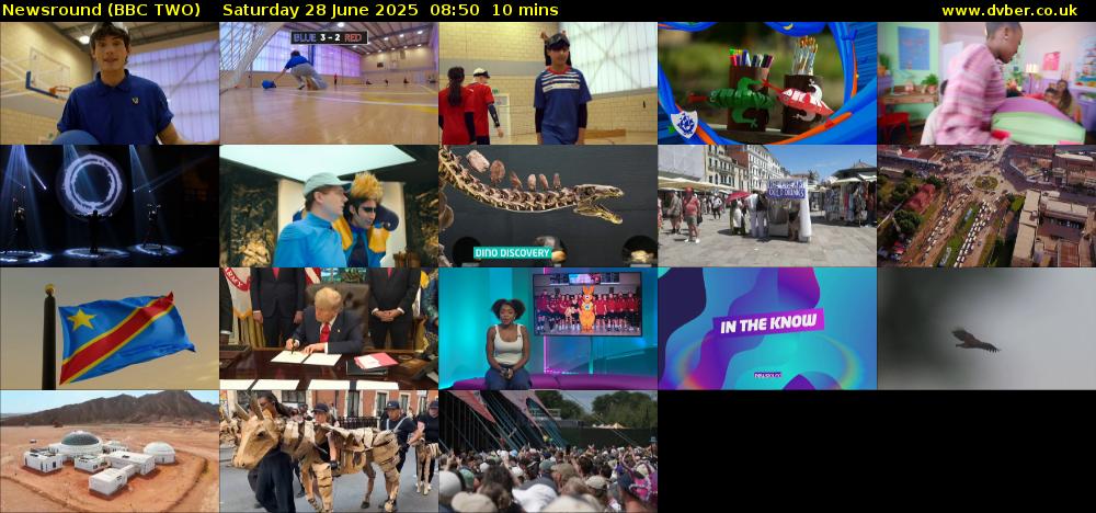 Newsround (BBC TWO) Saturday 28 June 2025 08:50 - 09:00