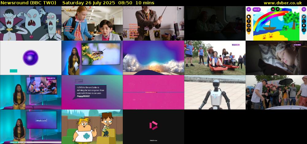 Newsround (BBC TWO) Saturday 26 July 2025 08:50 - 09:00