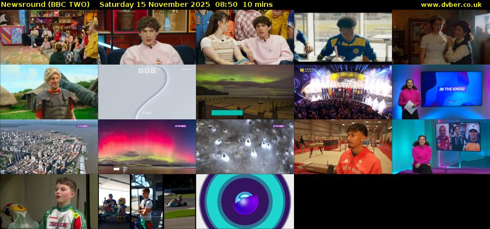 Newsround (BBC TWO) Saturday 15 November 2025 08:50 - 09:00