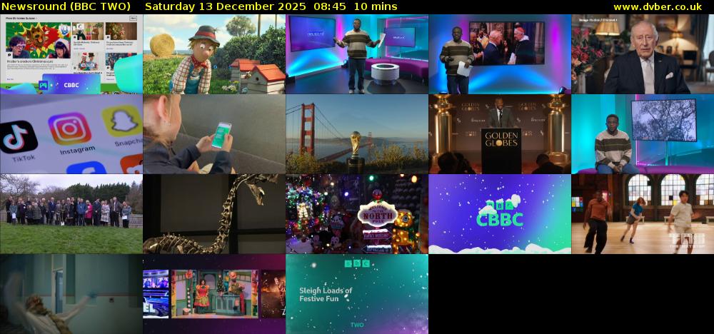 Newsround (BBC TWO) Saturday 13 December 2025 08:45 - 08:55