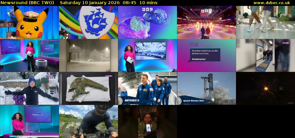 Newsround (BBC TWO) Saturday 10 January 2026 08:45 - 08:55