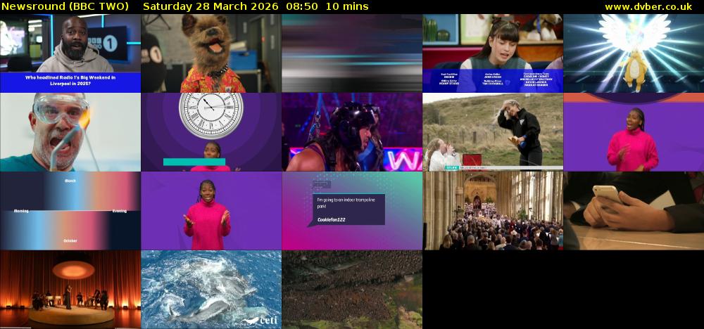 Newsround (BBC TWO) Saturday 28 March 2026 08:50 - 09:00