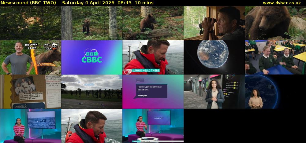 Newsround (BBC TWO) Saturday 4 April 2026 08:45 - 08:55
