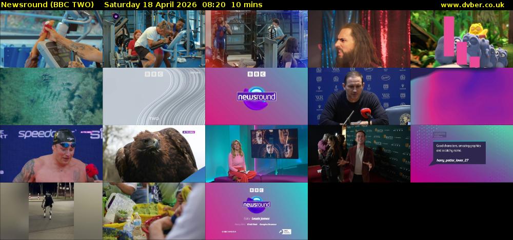 Newsround (BBC TWO) Saturday 18 April 2026 08:20 - 08:30