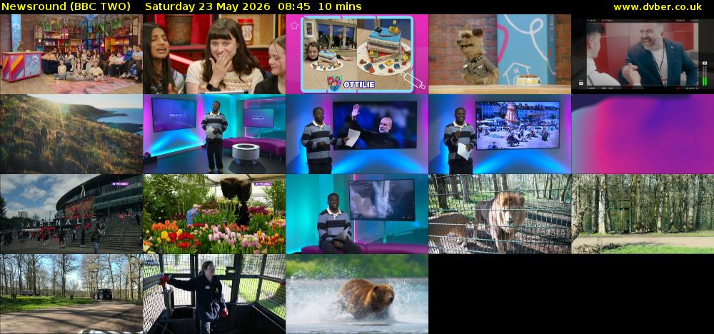 Newsround (BBC TWO) Saturday 23 May 2026 08:45 - 08:55