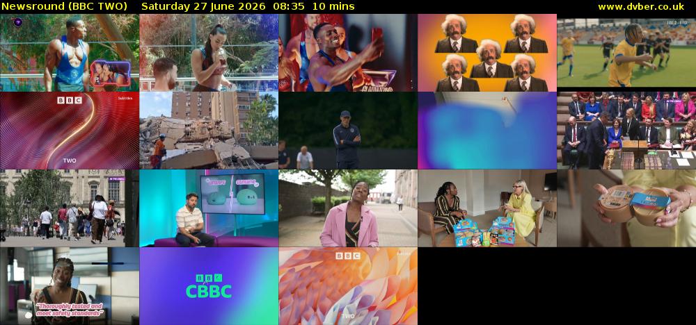 Newsround (BBC TWO) Saturday 27 June 2026 08:35 - 08:45