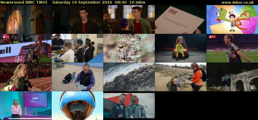 Newsround (BBC TWO) Saturday 19 September 2026 08:40 - 08:50