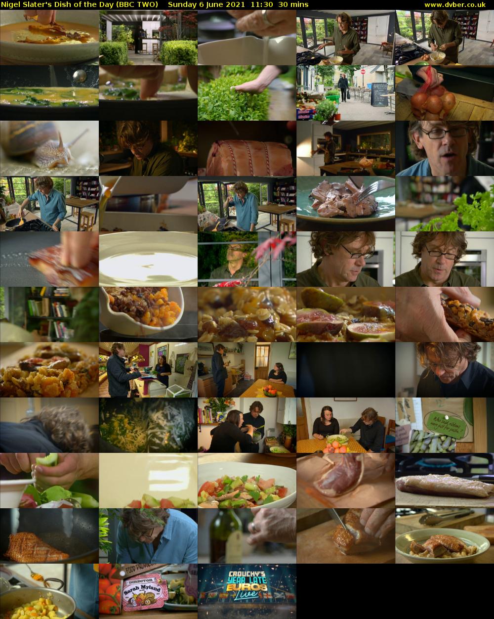 Nigel Slater's Dish of the Day (BBC TWO) Sunday 6 June 2021 11:30 - 12:00
