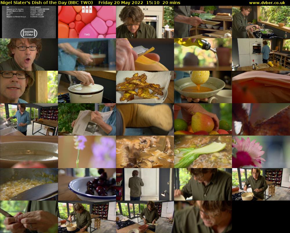 Nigel Slater's Dish of the Day (BBC TWO) Friday 20 May 2022 15:10 - 15:30