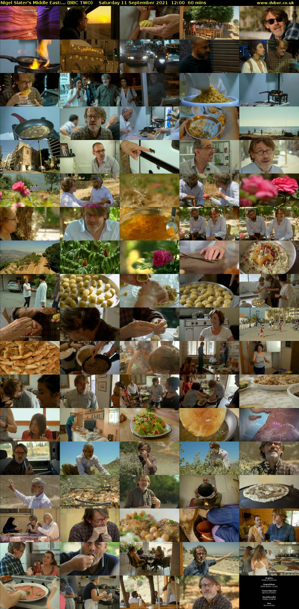 Nigel Slater's Middle East:... (BBC TWO) Saturday 11 September 2021 12:00 - 13:00