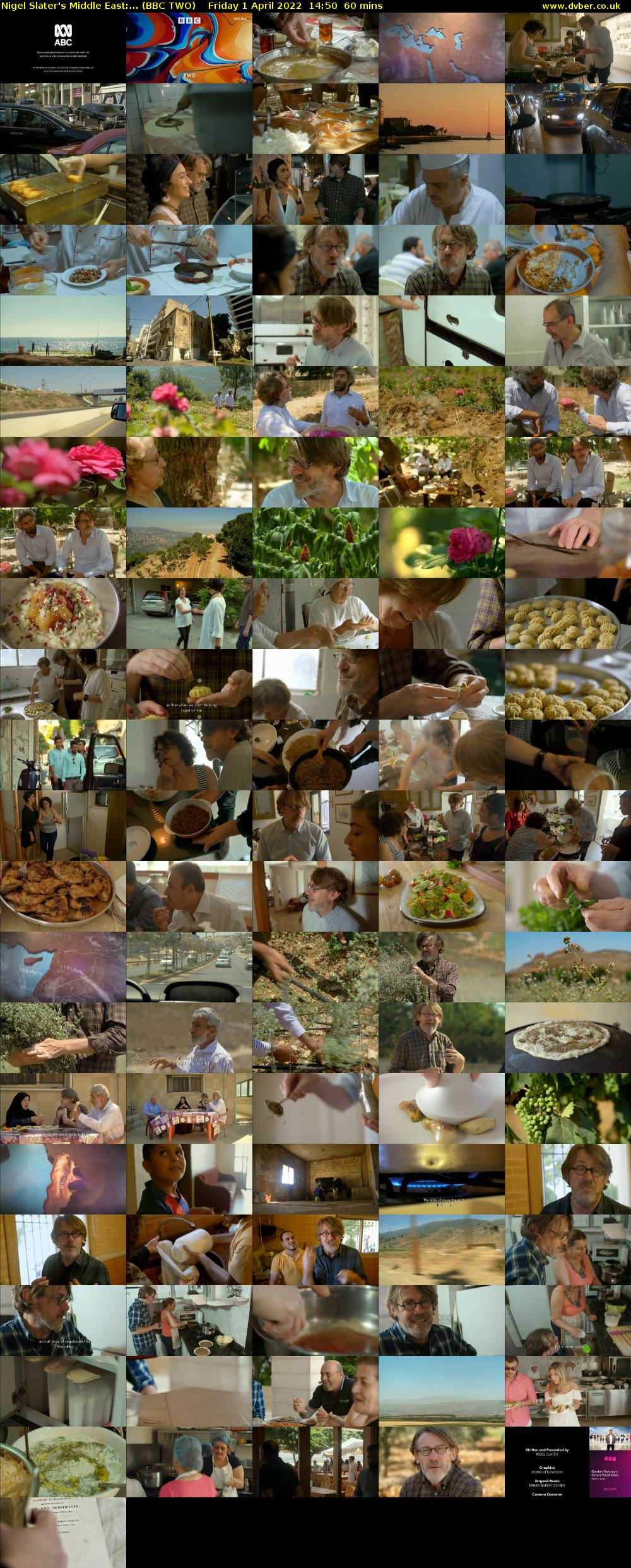 Nigel Slater's Middle East:... (BBC TWO) Friday 1 April 2022 14:50 - 15:50