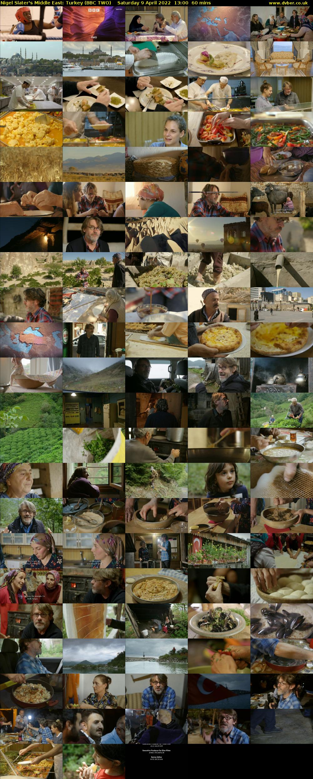 Nigel Slater's Middle East: Turkey (BBC TWO) Saturday 9 April 2022 13:00 - 14:00