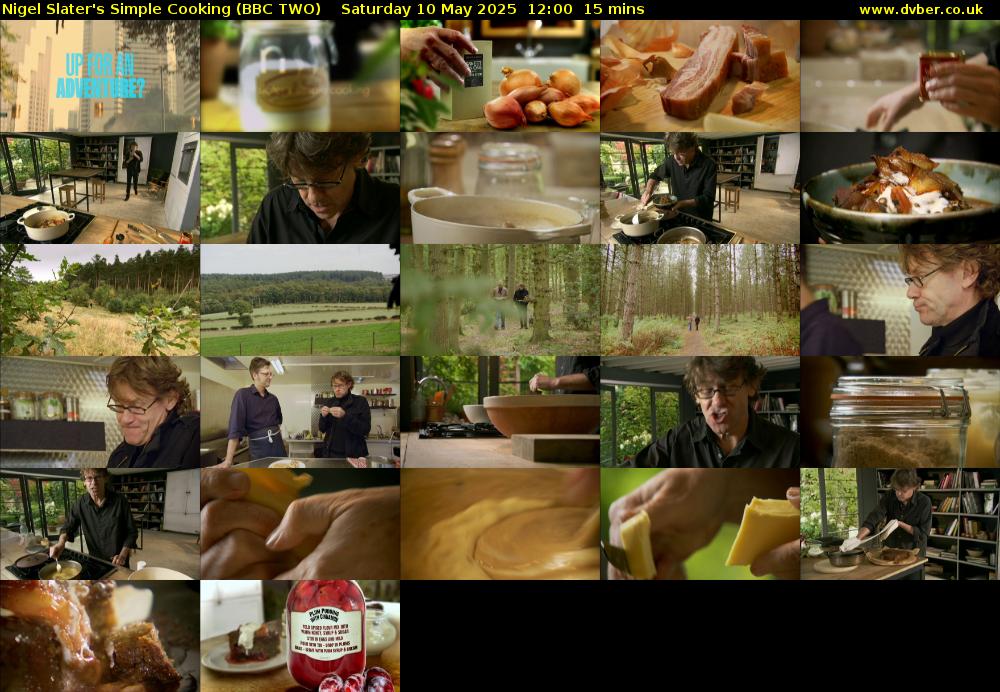 Nigel Slater's Simple Cooking (BBC TWO) Saturday 10 May 2025 12:00 - 12:15